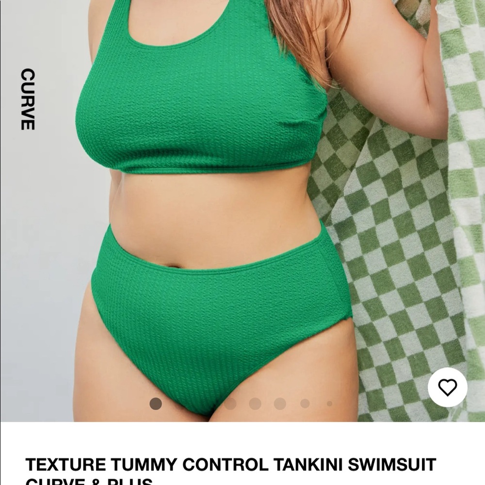 Cider Curve Plus Green Bikini top and bottom